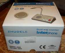 ZHUDELE DUAL-WAY COUNTER INTERPHONE INTERCOMM ZDL-9908 DC12V 840