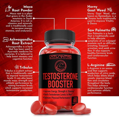 NEW***Testosterone Booster for Men Gummies - Enhances Strength & Stamina⭐️⭐️⭐️⭐️ - Picture 5 of 9