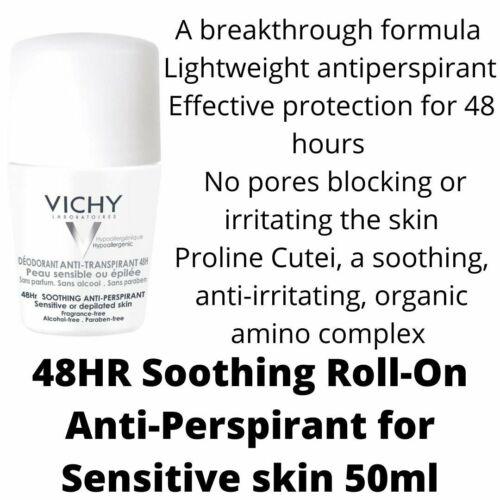 Vichy Antitranspirant Roll Ons 48STD/72HR/96HR Schutz JEWEILS 50 ml - Bild 11 von 21