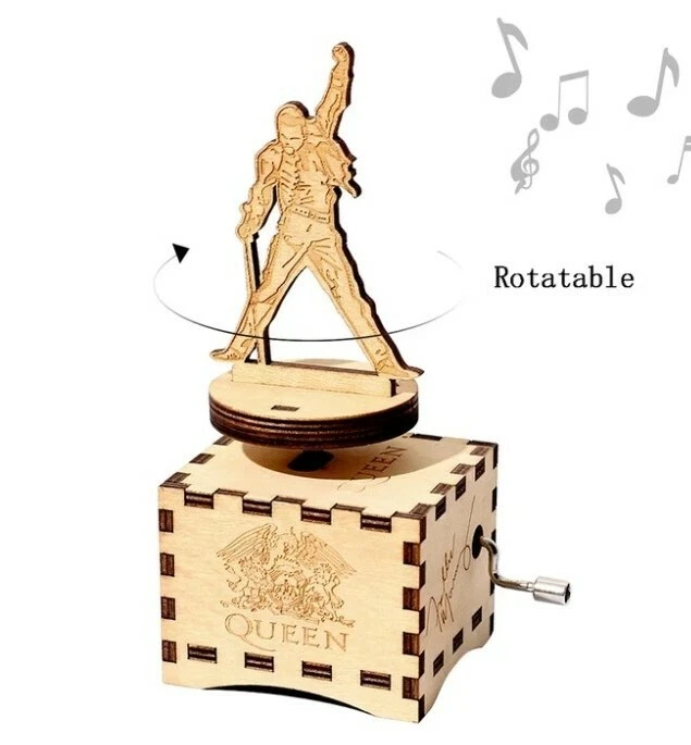 Queen Boite Musique Manivelle vintage Melodie aleatoire Freddy Mercury