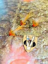 3 V Fly Size 12 BMD Double Cascade Shrimp Salmon & Sea Trout Flies 