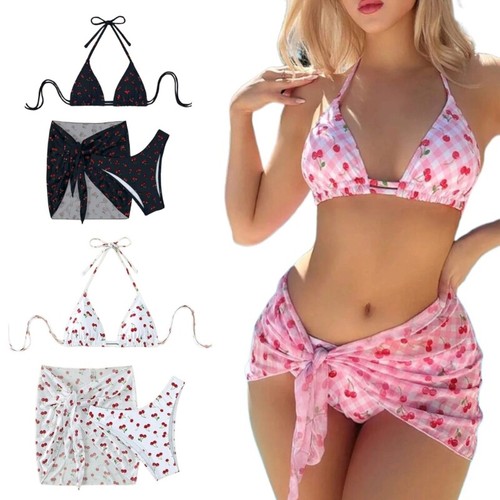 Swimming Costume with Bathing Suit Wrap, Print Bathing Suit with Beach Coverup