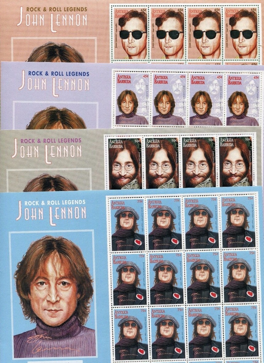 JOHN LENNON Commemorative Set x4 Sheet of 16 #1959 -62 MNH
