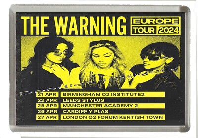 The Warning Spring UK Gigs - Kühlschrankmagnet groß 90 mm x 60 mm