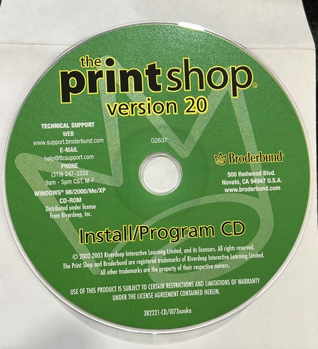 Broderbund The Print Shop Essentials 20