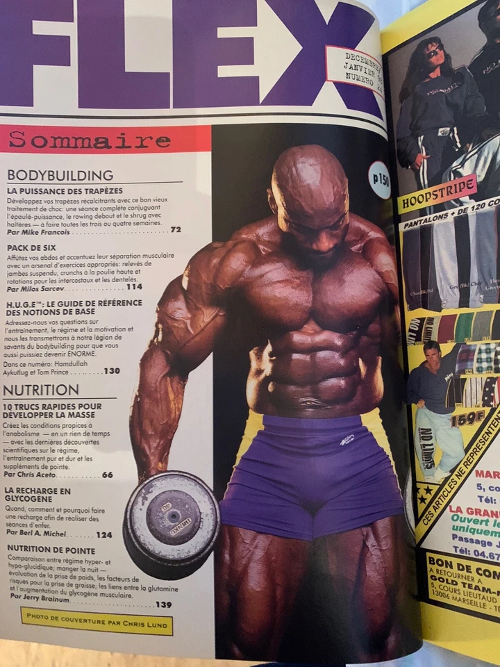 FLEX 1997 Dec/Jan 1998 #24 Dorian Yates Cover! Joe Weider Old Collection! Rare - Image 2 of 4