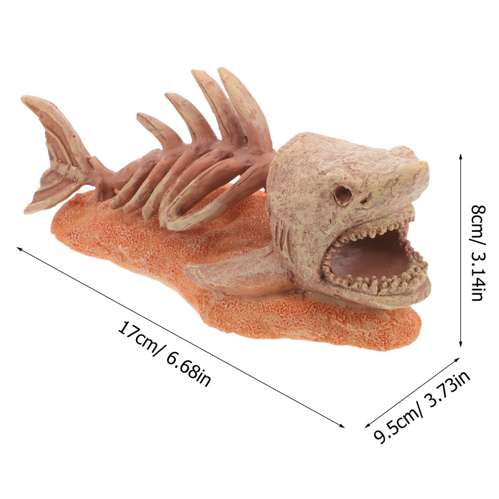 Aquarium Decoration Aquarium Fish Skeleton Fish Tank Decoration Resin