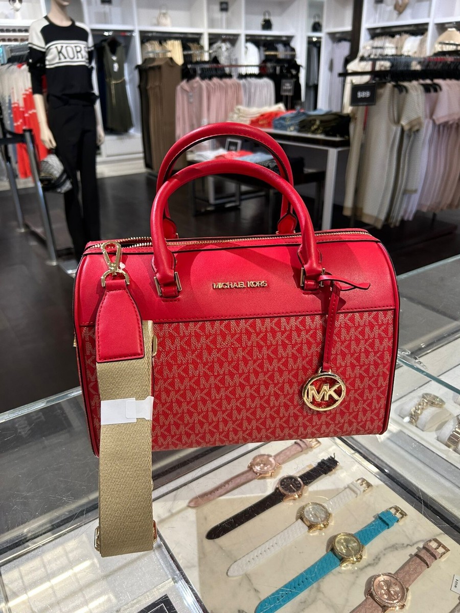 MKバッグ Michael Michael Kors Avril Small Leather Top Zip Satchel | Brixton
