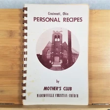 Personal Recipes by Mother's Club Madisonville Christian Church, Cincinnati OH