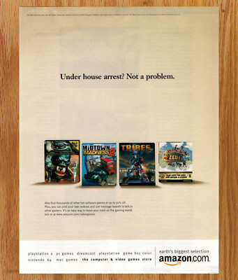 Amazon Under House Arrest Not a Problem - Game Print Ad / Poster Promo Art 2000