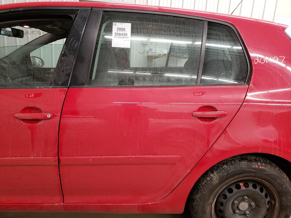 06-09 VW RABBIT DRIVER LEFT REAR SIDE DOOR ASSEMBLY TORNADO