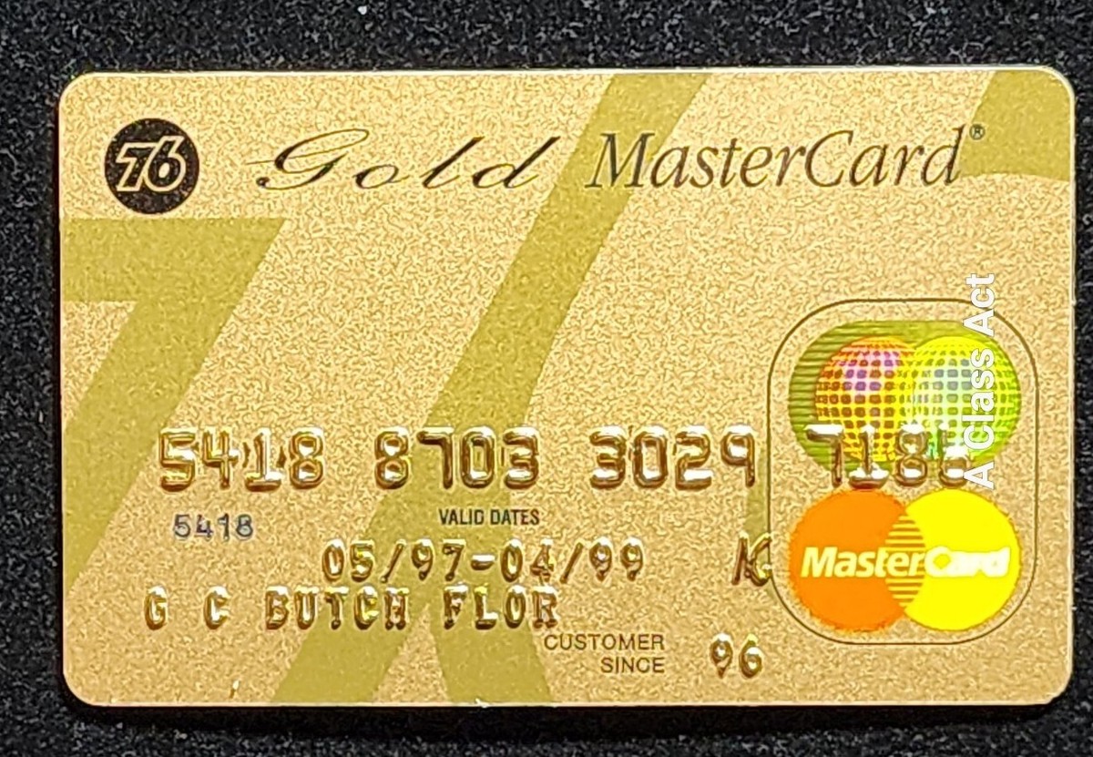 76 Gold MasterCard credit card exp 1999 Our item # cc1234 | eBay