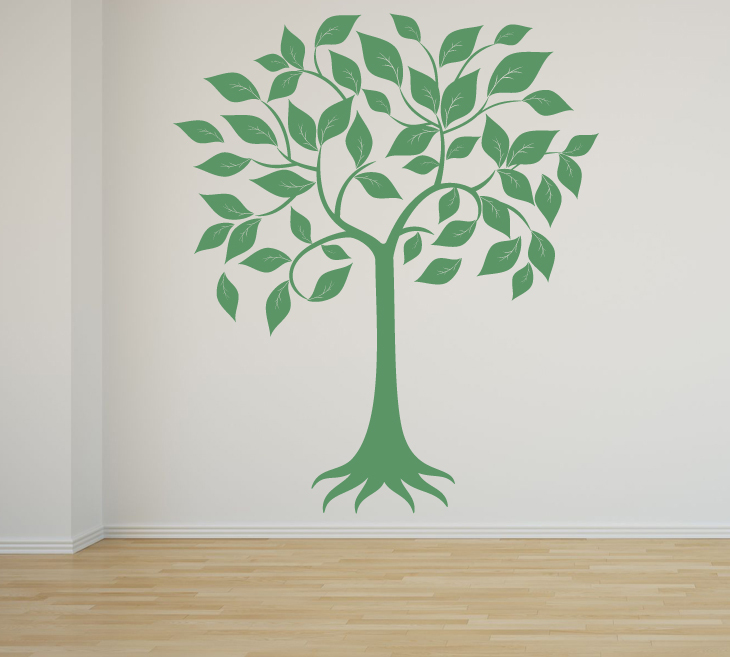 Wall Art Tree T4 Single Color Vinyl Decal Sticker Mural Decor T4B