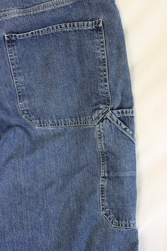 Vtg Calvin Klein Jeans CKJ Men's Carpenter Sz 38 x 32 Blue Double Stone Washed - Picture 9 of 19