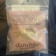 Danshuz Sandal Lyrical / Modern Dance Half Sole Neoprene Shoe Nude Small 2.5-5