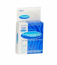 SBR Foggies Wipes Anti-Fog Cleansing Towelette Goggles Masks Glasses