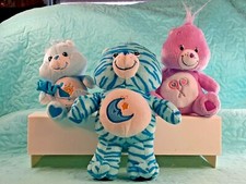 3 CARE BEARS Jungle Party Bedtime Bear Share Bear Collector's Edition Baby Tugs