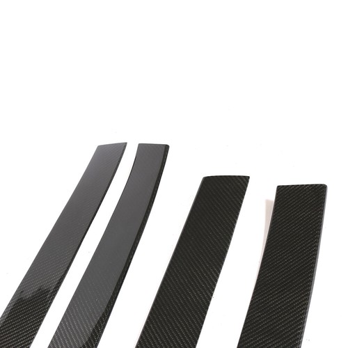 For Tesla Model X 2016-18 DRY CARBON Door Side Skirt Molding Covers Strip ADD ON - Foto 16 di 16