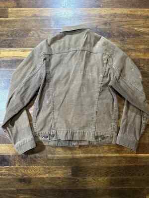 Vintage 70s Levis Corduroy Trucker Jacket Size XS (38) Made in USA