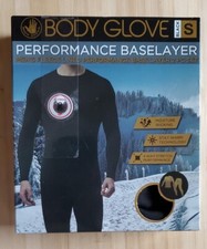 New Body Glove Thermal Fleece Top Bottom Long Johns 2 PC Set Black Size Small