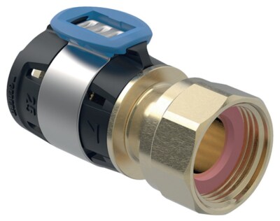 Geberit FlowFit Pressfitting Übergang mit Überwurfmutter (Armaturenanschluß)