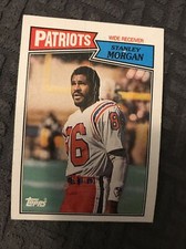 1987 Topps Stanley Morgan New England Patriots #101 (crease) Free Ship