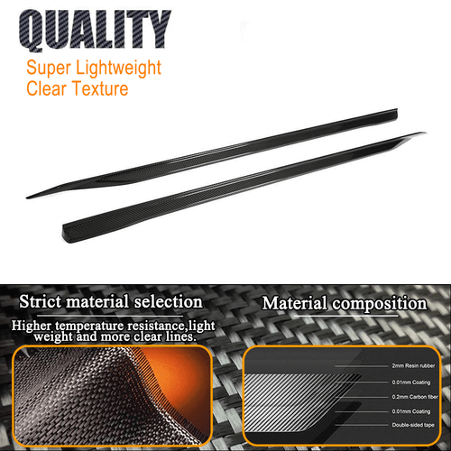 Carbon Seitenschweller Ansätze Side Skirts Für BMW 5er G60 520i G61 I5 M60 24UP - Picture 6 of 10