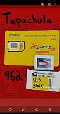Telcel Mexico Sim Card TAPACHULA CHIAPAS Lada 962 , UNLIMITED CALLS,SMS..