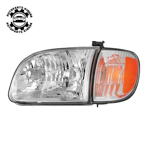 Chrome Headlights w/Corner Lights for 2000-2004 Toyota Tundra Regular/Access Cab - Picture 6 of 9
