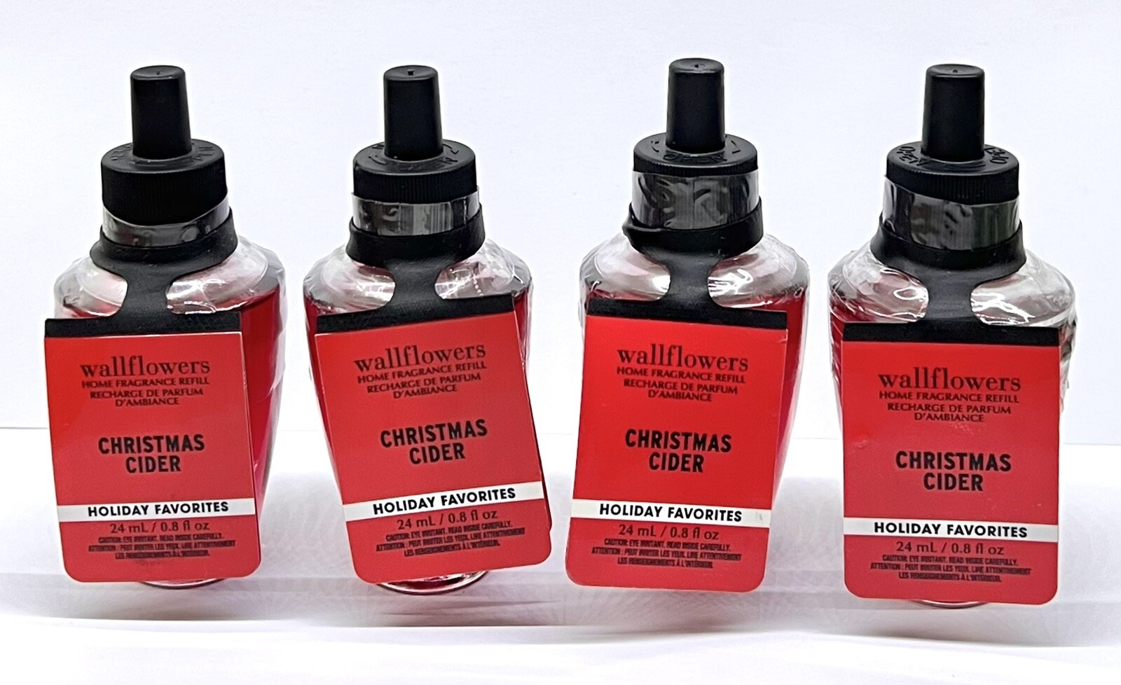 Bath & Body Works Christmas Cider Wallflowers Fragrance Refill Bulbs (4)-image
