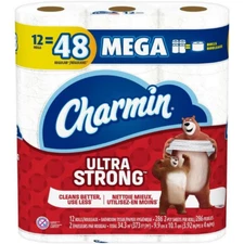 Charmin Ultra Strong Toilet Paper, Mega Roll Bath Tissue 9, 12, 24, or 32 Count