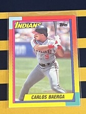 1990 Topps Traded Carlos Baerga Rookie Baseball Card #6T Mint FREE SHIPPING