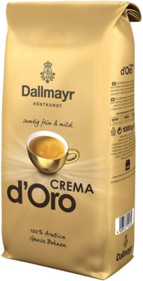 Dallmayr Crema d Oro WHOLE BEAN coffee from Europe 1kg/ 35.27 oz - SHIPS FREE