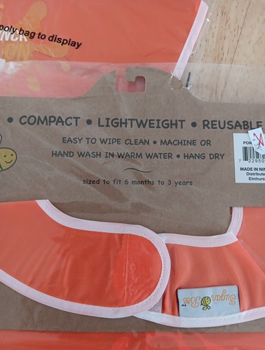 4: Cute Baby Bibs - Silly Sayings Sugar Bee E-Z Wipe Bibs Sealed/ Original Tags - Picture 8 of 9