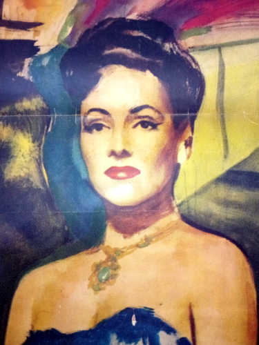 L'AUTRE - Italie playbill DOLORES DEL RIO femme mexicaine bijou art déco affiche - Photo 1/4
