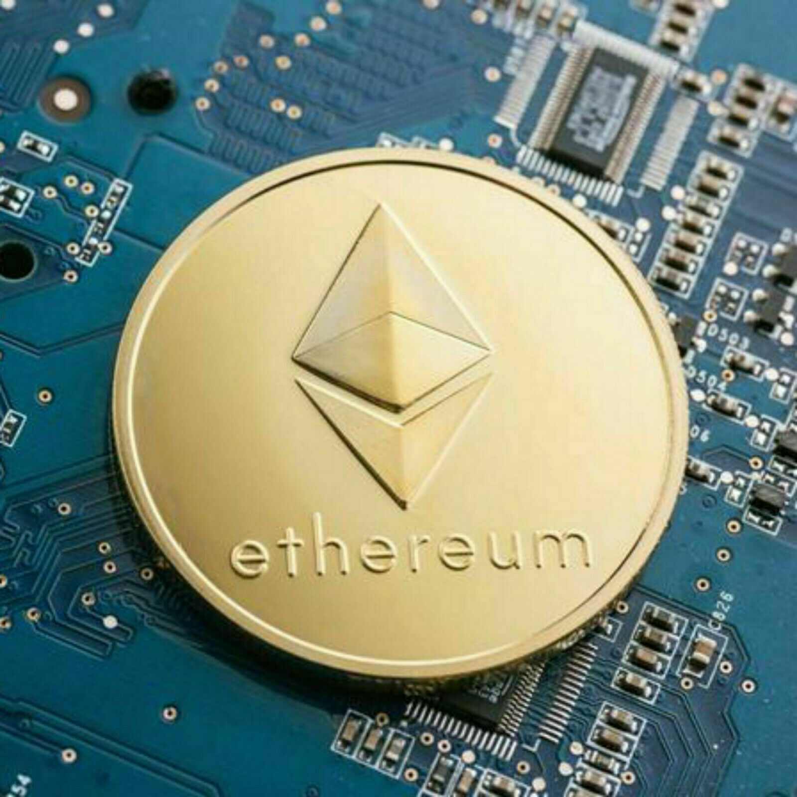 1Pcs Gold Ethereum Coins Commemorative 2020 New Collectors Gold Plated