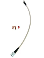 The Stop Shop Universal Rear Braided SS Brake Hose, 14 Inches Long