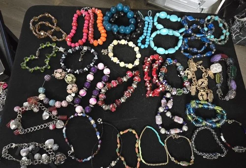Vintage to Modern Costume Jewelry Lot Bracelets