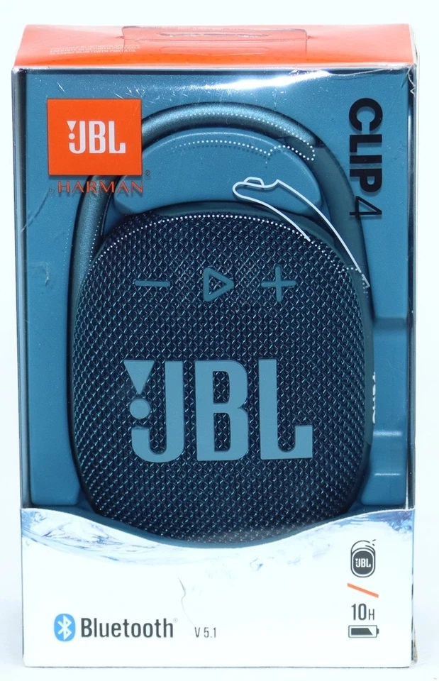 NUEVO JBL CLIP 4 Altavoz Bluetooth Inalámbrico UltraPortátil Impermeable AZUL Foto 4 de 4