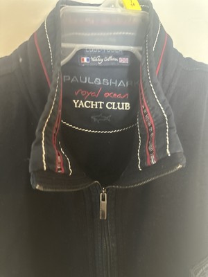Paul & Shark Royal Ocean Yacht Club Navy Blue Zip Vest Jacket Size XL