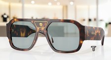 VERSACE VE4508U 553780 Havana Blue 56 mm Men's Sunglasses