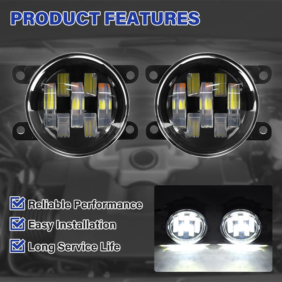 Luces antiniebla LED delanteras parachoques luces de conducción derecha+izquierda para Honda CR-Z 2013-2016 Foto 3 de 4