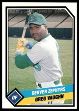 1989 CMC Denver Zephyrs #23 Greg Vaughn Denver Zephyrs