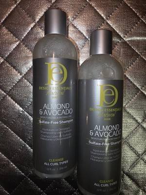 Design Essentials Almond & Avocado Moisturizing & Detangling Shampoo Lot Of 2