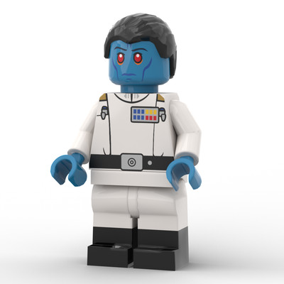 Custom Minifigur: SW The Blue Grand Admiral