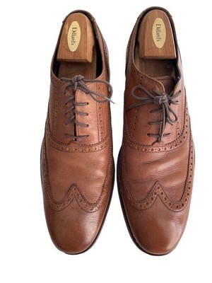 Cole Haan Men's Harrison Oxford Size 13 M C10027  Tan Brown Leather Wingtip