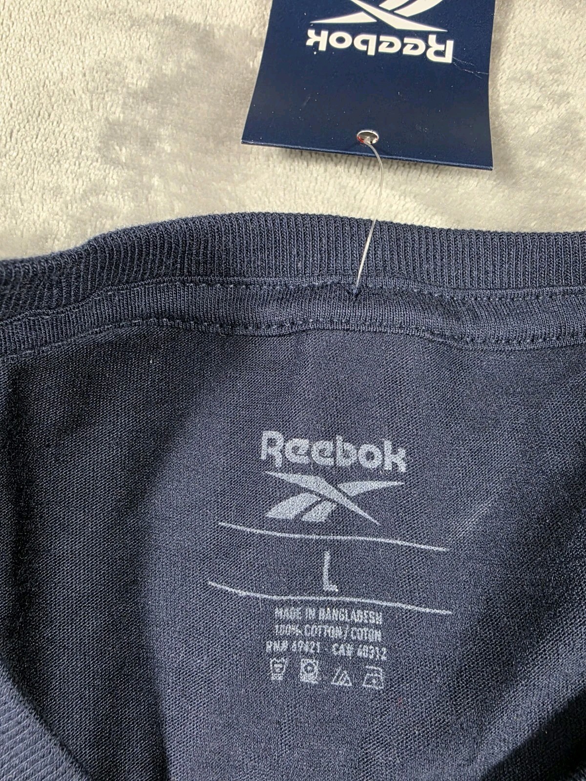NWT Reebok Men's Large Medal State of Mind T-Shirt Navy Blue S/S TEAM USA thumbnail 4