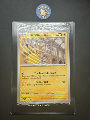 #ad #ad Pokémon x Natural History Museum Pikachu Jumbo Promo Card Sealed TRUSTED SELLER GBP 99.99