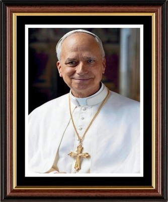 PAPST LEO XIV HEILIGER VATER - VATIKAN - GERAHMTER DRUCK / BILD - ANDERE AUFGELISTET 150
