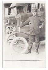 G1735 Military Driver, Cars. Germany, 1914-18 War. Film Photo